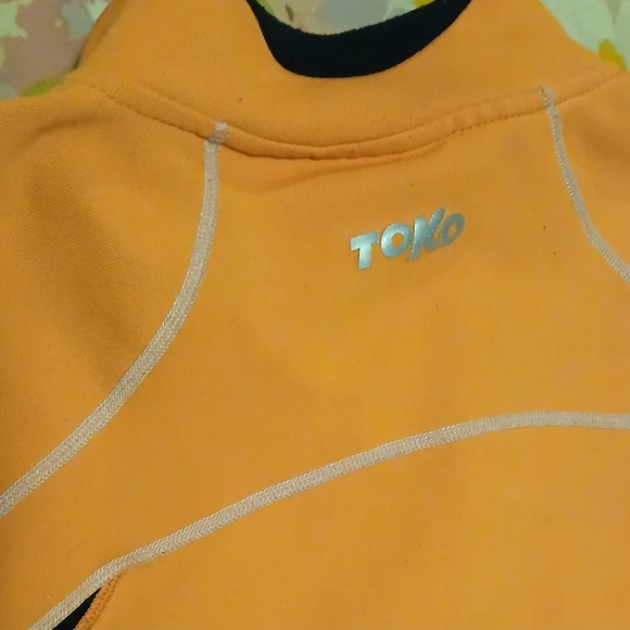 Women's Toko By Mammut 1/4 Zip Orange Pullover Sweatshirt Medium - Picture 8 of 8